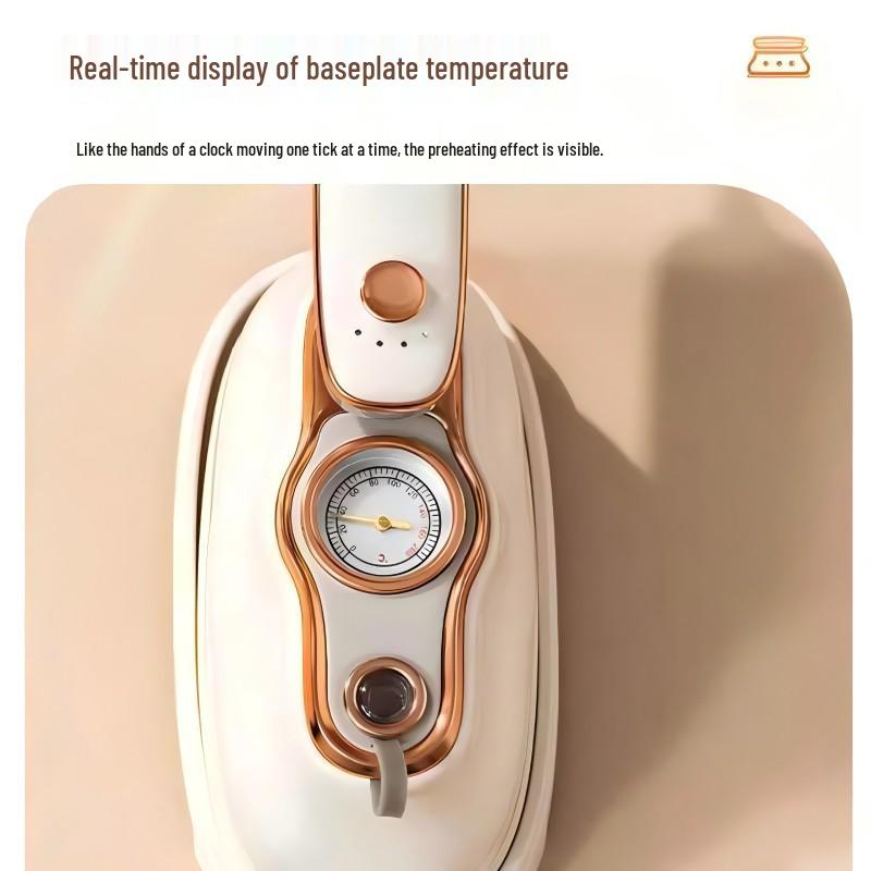 Portable High-Power Handheld Electric Iron with Large Steam Display for Garment Care
