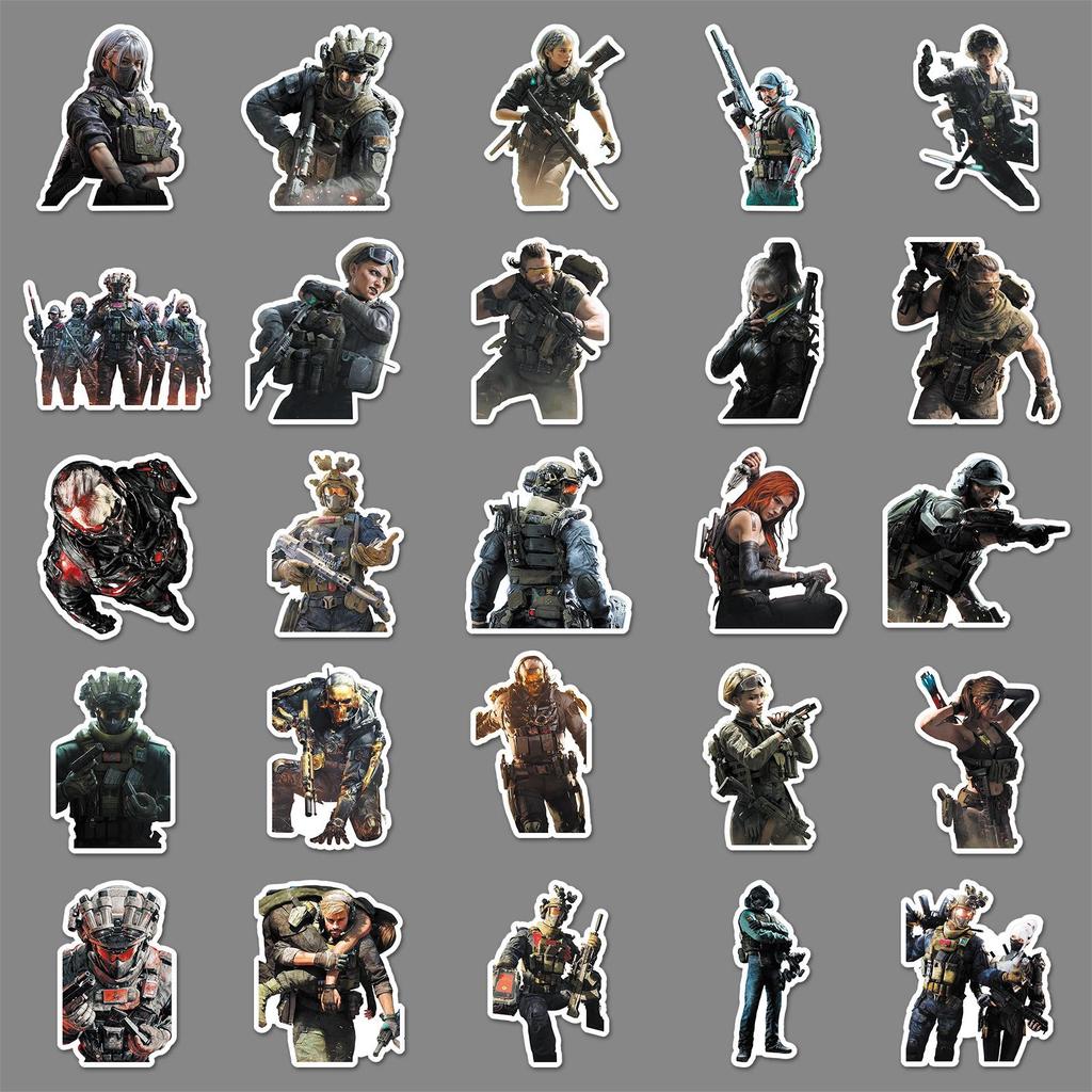 Наклейки для игры в стрельбу Delta Force - 50 классных модных дизайнов для компьютеров и бутылок с водой