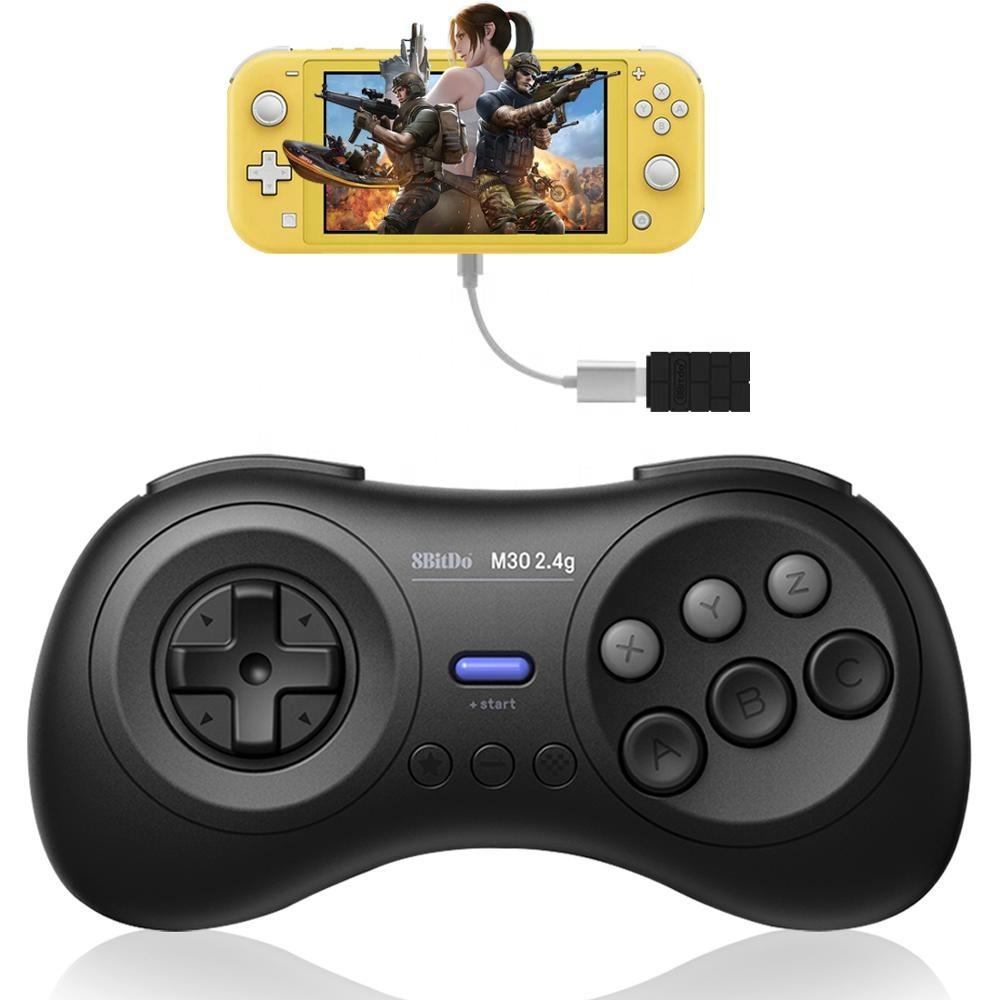 Мини-геймпад 8Bitdo M30 2.4G для Segaes Genesis Mini и Mega Drive Mini M30 2.4G Контроллер Джойстик Управление