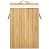 VidaXL Panier à linge avec 2 sections bambou 72 L 320739