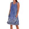 Summer Dresses For Women Loose Beach Vacation Casual Sleeveless Sundresses With Pockets Tank Dress