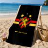 Sport Club Football Crest Printed Microfiber Beach Towel, Soft And Absorbent, Quick-Dry, Ideal for Summer Travel, Beach Essential, Swimming Pool