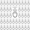 50Pcs Plastic Silent Curtain Track Pulley Strong and Sturdy Curtain Hook Rollers Bathroom Curtains