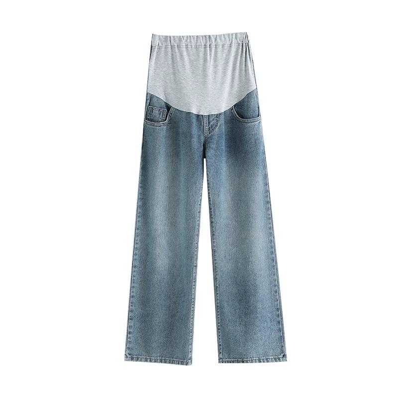 Мода для беременных Осень/Зима 2025 Свитшот с закрывающим живот и джинсы, комплект из двух предметов