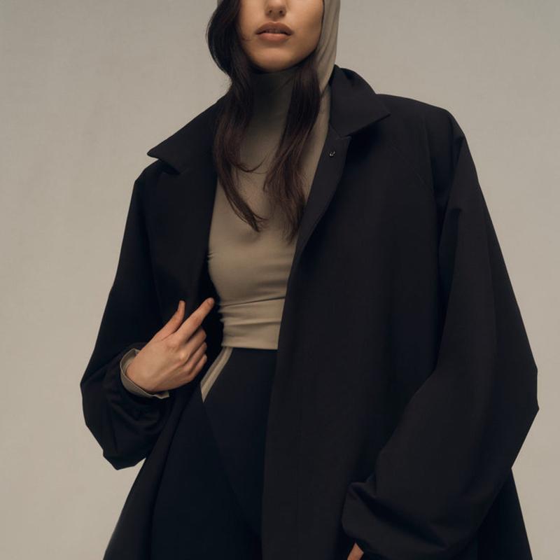 adidas X Fear Of God Athletics Базовый укороченный худи Глина Женские топы Загар IN5904