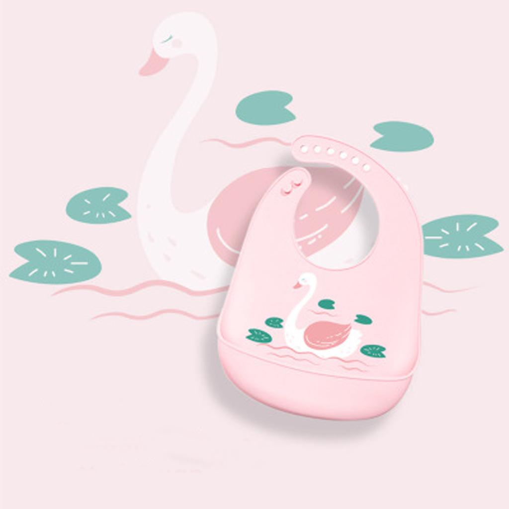 Новорожденный Младенец Мальчик Девочка Мультяшный Силиконовый Водонепроницаемый Слюнявчик для Кормления