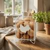 Rustic Egg Gathering Basket Sturdy Candy Storage Basket Hen Pattern Storage Basket  Kitchen