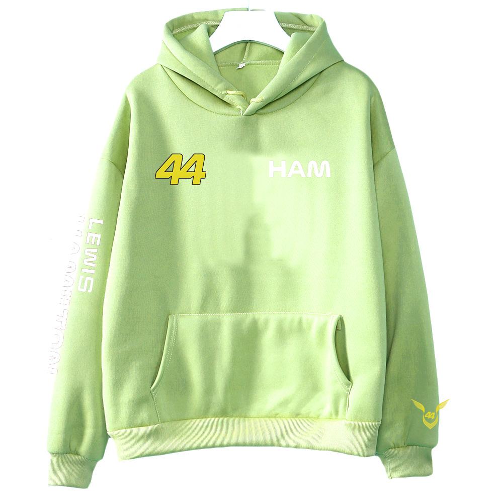 Худи Hamilton 44 Худи Lewis Hamilton Racing Унисекс Модная одежда С длинным рукавом Уличная мода Спортивный костюм Худи