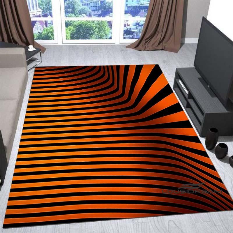 New3D Vortex Illusion Rug for Living Room, Home Decor, Sofa Table Large Area Rugs, Bedside Foot Mat Bedroom, Non-Slip Doormat