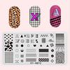 1 PC  Nail Art Templates Stamping Plate Design Flower Butterfly Glass Temperature Lace Stamp Templates Plates Image Decor