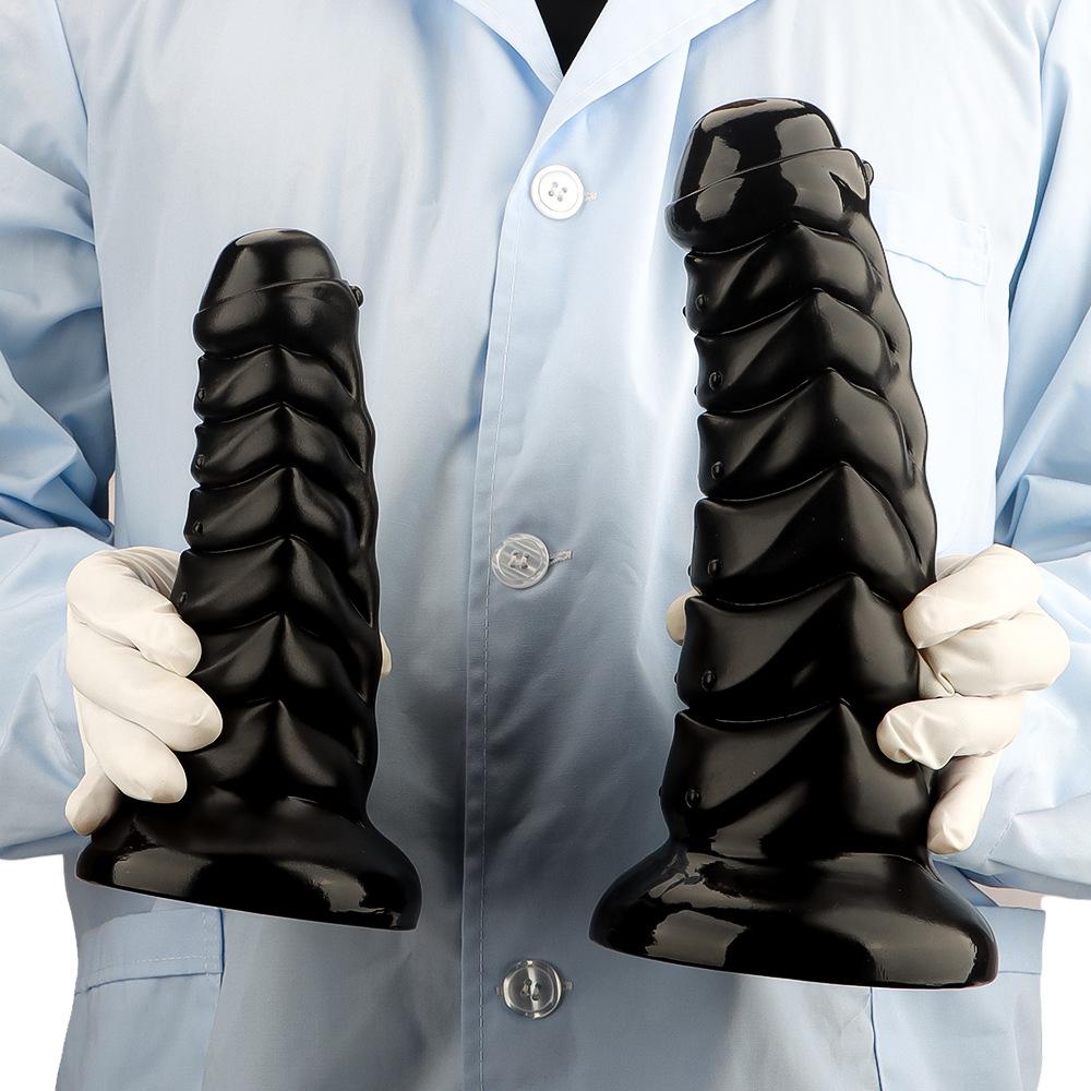 Гигантская ПВХ анальная пробка с присоской Большой размер Спиральная анальная пробка Шарики Расширитель ануса Мастурбатор Секс-игрушка