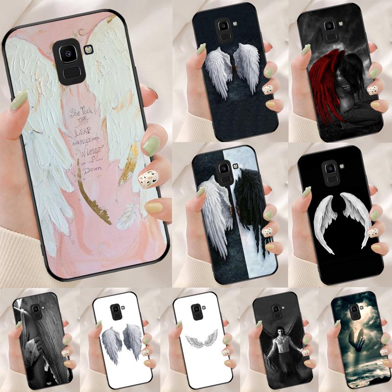 Чехол для Samsung Galaxy M33 M35 M55 M15 M12 M13 M14 M34 M54 M53 M21 M31 M11 M32 M52 M06 M16 с рисунком "Крылья Ангела"
