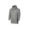 Nike Спортивная толстовка с капюшоном Club Fleece на молнии, серая меланжевая 804389-063