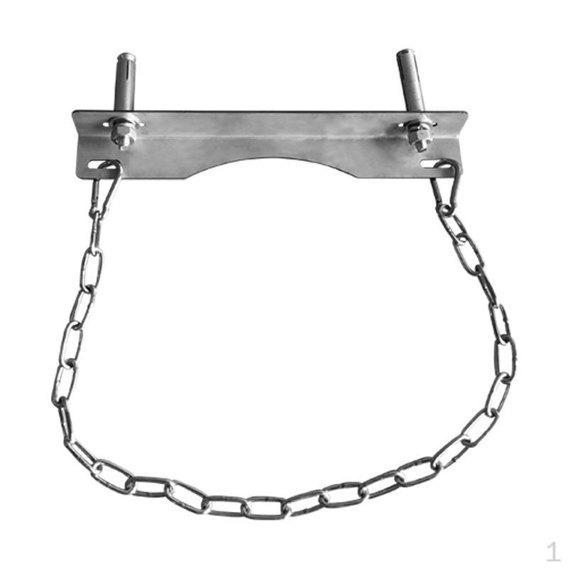 Heavy-Duty Gas Cylinder Mounting Bracket for Wall - Securely Holds 1 Bottle with Safety Chain