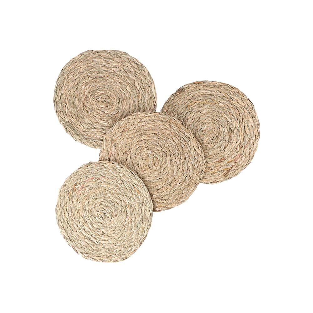 Round Corn Hull Home Heat Insulation Dinner N1N Coaster Placemat Table Pads Home Decor