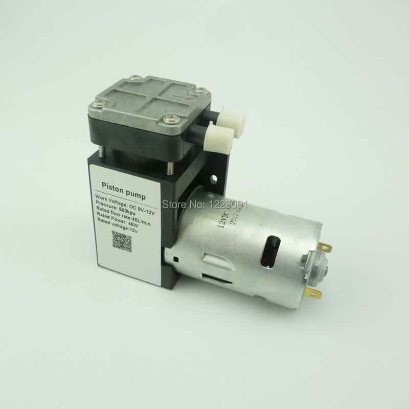 DC electric mini pressure air Pump 12v 24v 580kpa piston air compressor 48w