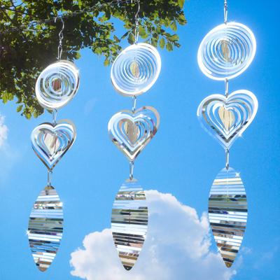 Ветер-спиннер, отражатель для птиц, высокоотражающий, для использования в помещении, на открытом воздухе, в саду, во дворе, на ферме, подвесной металлический колокольчик, отпугиватель птиц