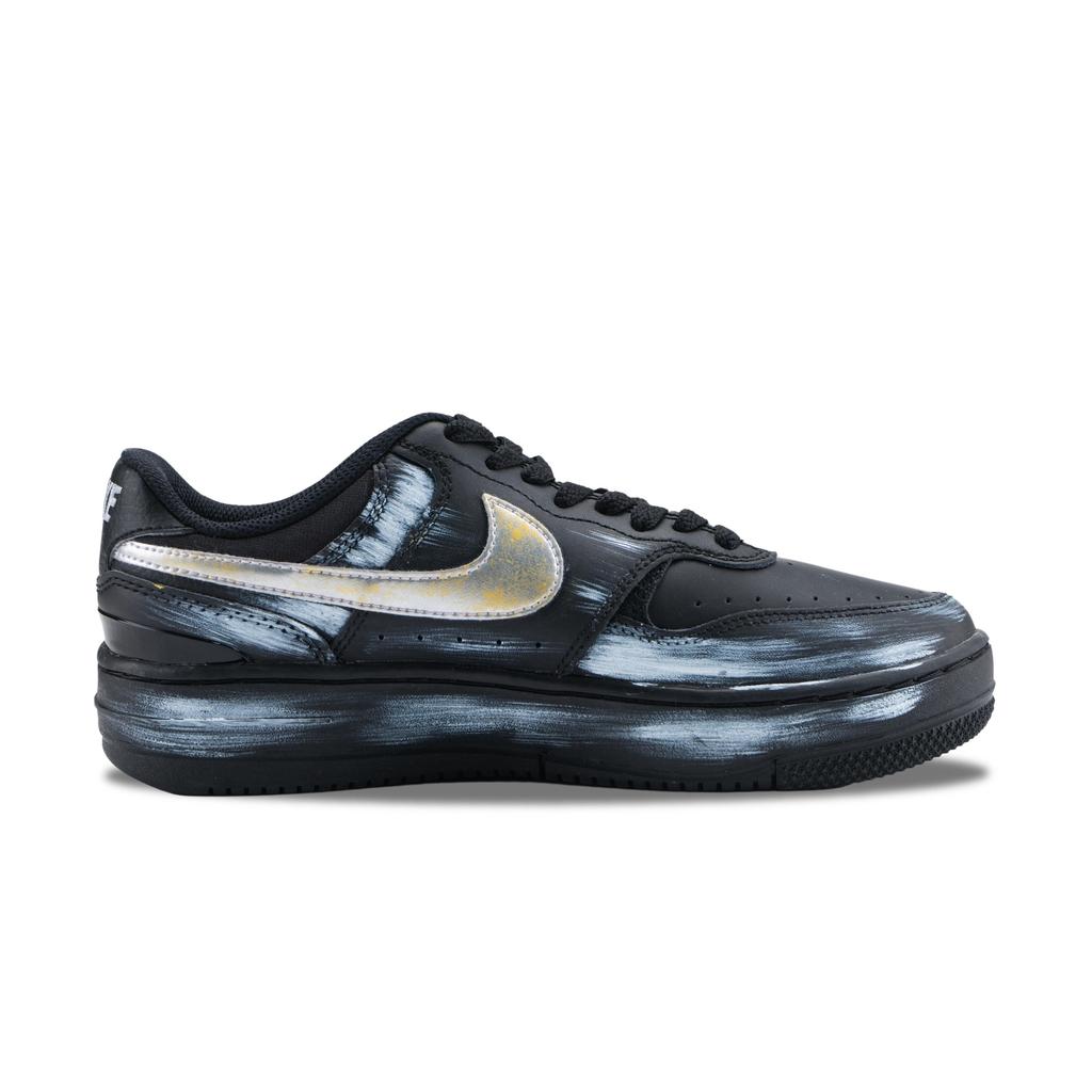 Nike Gamma Force Silver Wing Graffiti Artist Abrasion Resistant Low top Skateboard Shoes Unisex Black White HQ1674-001(Team836--SBOX)