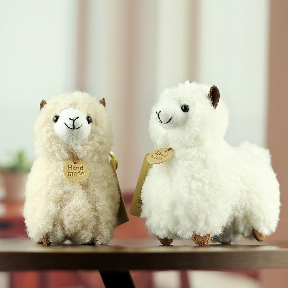 Cartoon Animals Stuffed Animal Little Plush Keychain Cute Alpaca Plush Home Decor