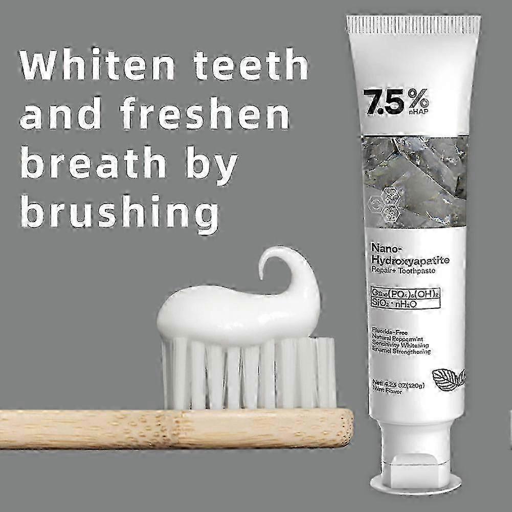 7.5% Nano-Hydroxyapatite Toothpaste, Remove Coffee Tea Stains, Hotel Bathroom