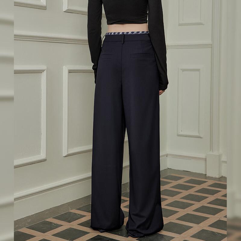 UNIFREE Women's Loose Drape Wide-Leg Trousers