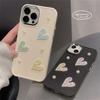 Ins Корейский 3d Laser Love Heart Pearl Мягкий чехол для телефона для Iphone 14 12 11 13 Pro Max Xr X Xs Max Защитная задняя крышка с покрытием