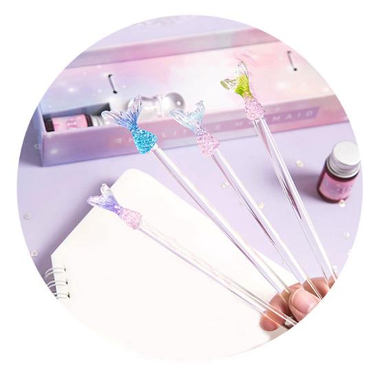 1 комплект ручки для подписи, прекрасный четкий почерк, красивый набор ручек с кристаллами для украшения