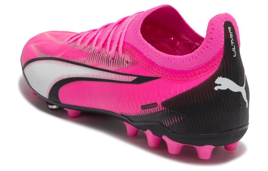 Men's Sneakers PUMA Ultra Ultimate MG Multi Ground Artificial Turf Pu Soccer Shoes Unisex Pink Black White