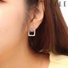 [Elle Jewelry] 14K Gold Plated Square Earrings (Gold Pin) Elgpee237