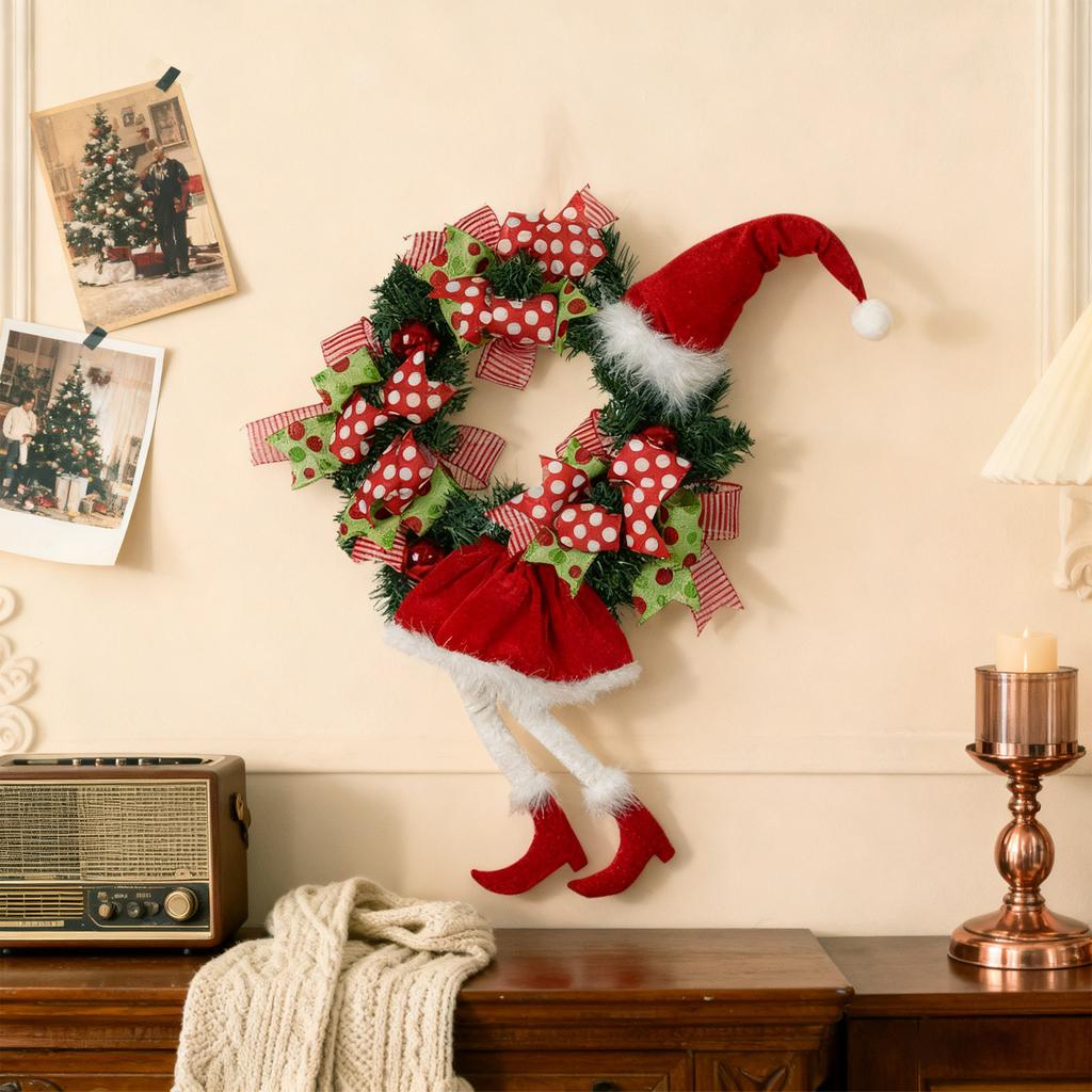 Рождественский венок Бохо Венок Рождественский венок Украшение дома Украшение двери и стены