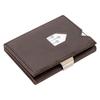 EXENTRI Eccentric Wallet EX022 Genuine Leather Trifold Wallet Mini Wallet RFID Blocking Compact Mini Wallet Cowhide Leather Small Wallet Men Women
