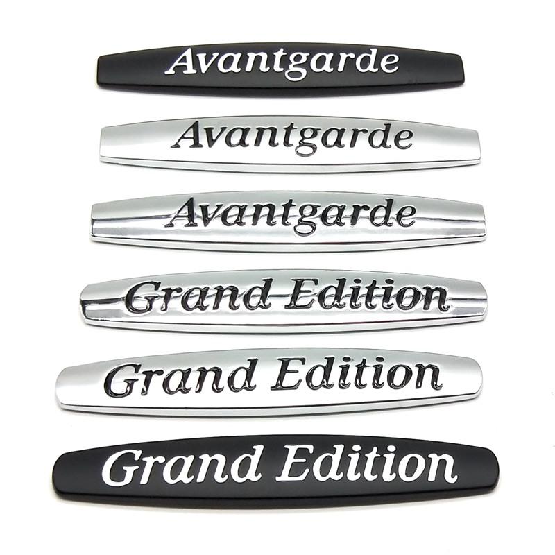 10X1.7CM Car Side Metal Sticker Tail for Mercedes O7 Avantgarde Grand Edition Emblem W211 W212 W213 W205 GLA GLK GL GLC GLE YT7