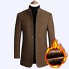 Men Woollen Trench Coats Cashmere Blazers Jackets Stand-up Collar Business Casual Suits Coats Male Winter Jackets and Coats