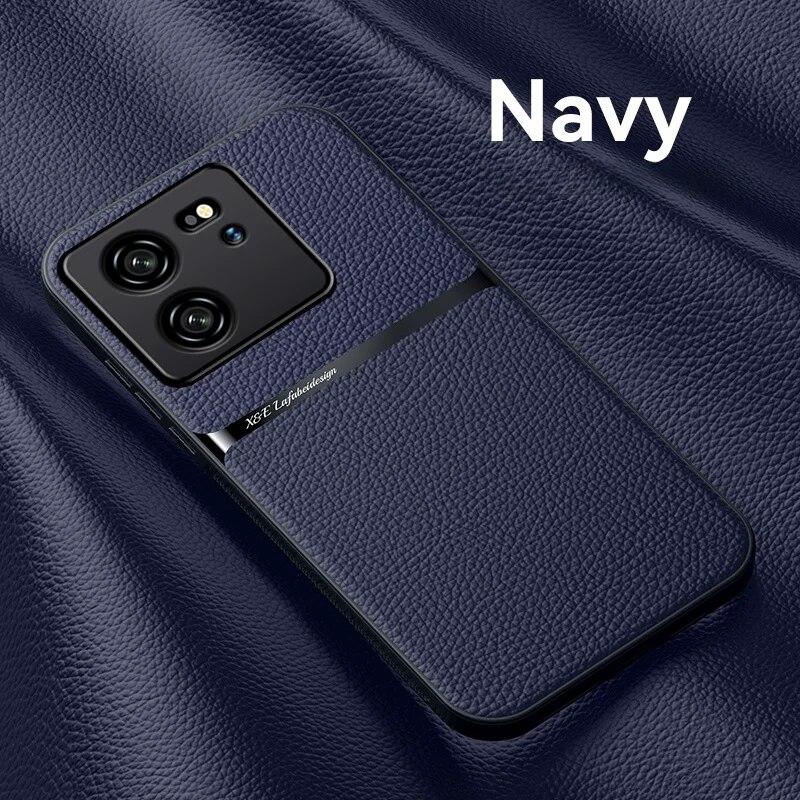 Для Xiaomi 13T Pro чехол магнитный автомобильный держатель-подставка противоударные чехлы для телефонов для Xiomi Xiaomy Mi13T Mi 13T 13 T Pro кожаная задняя крышка