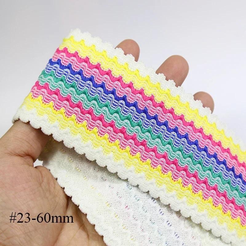 Meetee 2/3/5 м Эластичная лента 50 мм Жаккардовая эластичная тесьма Лента для пояса брюк Резинки Швейная фурнитура для одежды