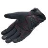 KOMINE Высокозащищенные кожаные ветрозащитные перчатки для мотоциклов HG Black Red L GK-856