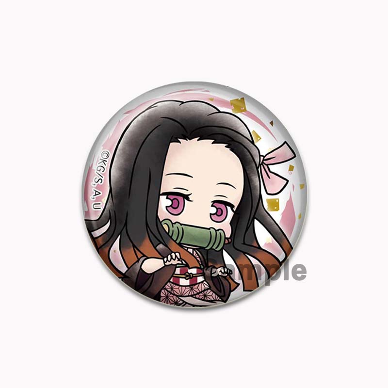 32/44/58 мм Kamado Tanjirou Hashibira Inosuke, мультяшные булавки, Kochou Shinobu Kamado Nezuko Agatsuma Zenitsu, значки, аниме, броши «Убийца демонов»