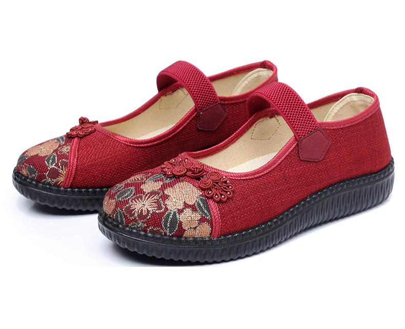 Нескользящая обувь Old Beijing с мягкой подошвой для женщин среднего и пожилого возраста