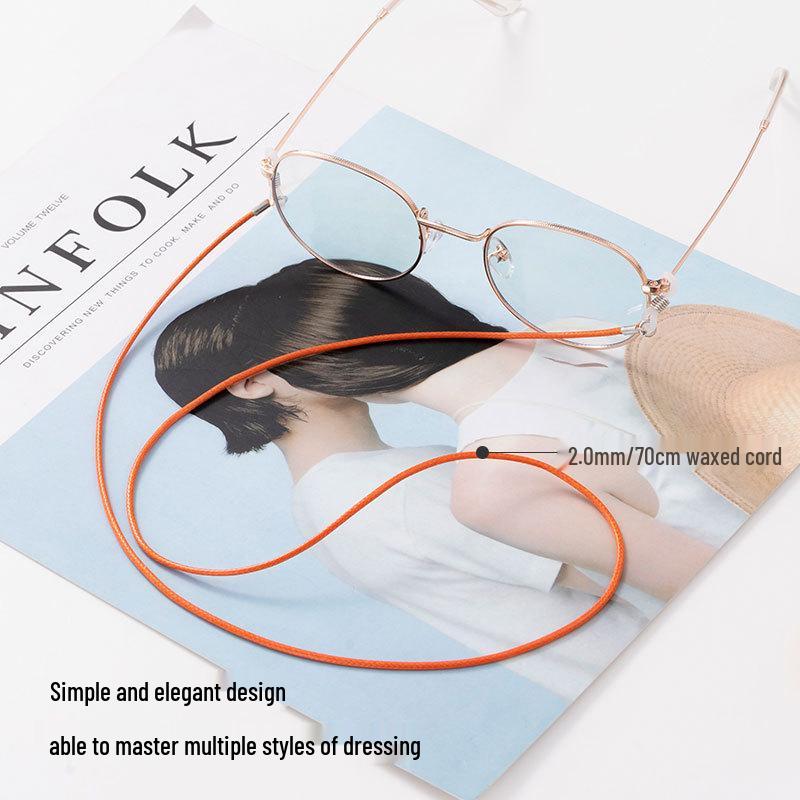 Корейская мода Цветной вощеный шнурок для очков и солнцезащитных очков Противоскользящий шейный ремешок