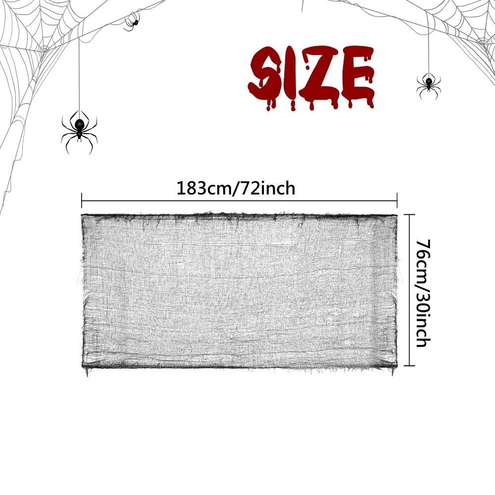 Scary Halloween Gauze Reusable Creepy Gauze Cloth Spooky Mesh Gauze Halloween Party Decorations