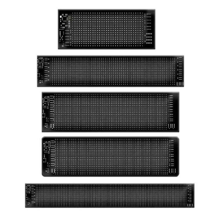 USB 5V Прокручиваемая Светодиодная Матричная Панель Водонепроницаемый Приложением Программируемый Гибкий Светодиодный Знак