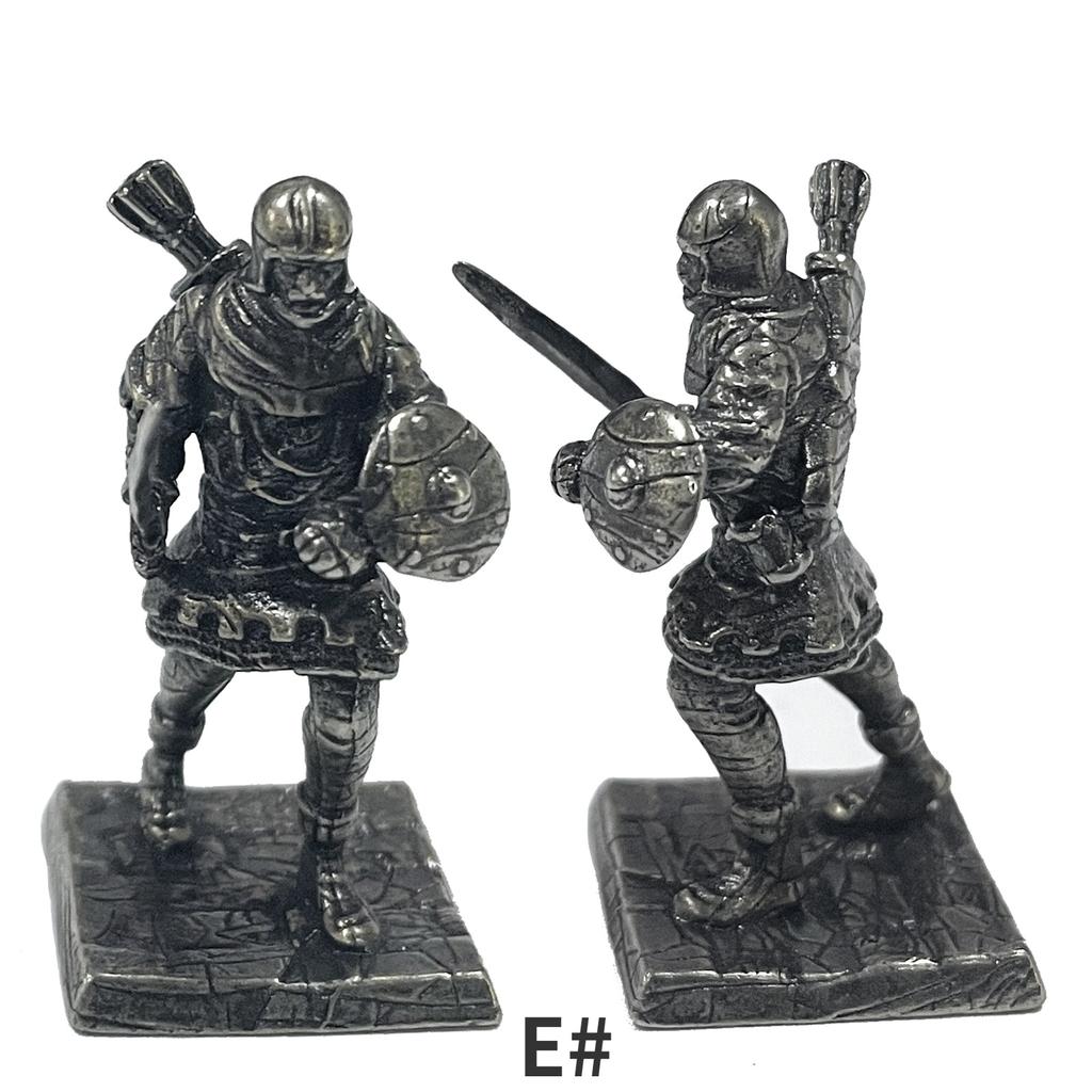 1pcs Ancient Spartan Rome Soliders Figurines Miniatures Vintage Metal Soldiers Statue Desktop Ornament Gift