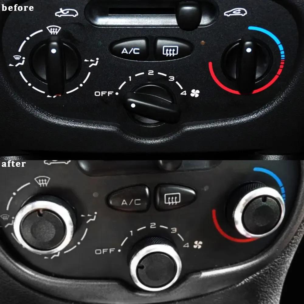 Для Peugeot 206 207 2006 - 2011 для Citroen C2 2007 - 2011 Ручка кондиционера 3 шт. Кнопка-ручка переключателя управления теплом кондиционера