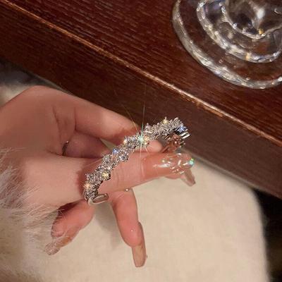 Гипсофила открытие полный бриллиант сверкающий браслет браслет для женщины ювелирные изделия для вечеринки аксессуары подарок