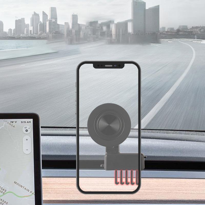 Сильный магнитный держатель телефона для Tesla Model 3 Y Magsafe для iPhone 14 13 12 Pro Max с уникальным дизайном воздуховыпускного основания