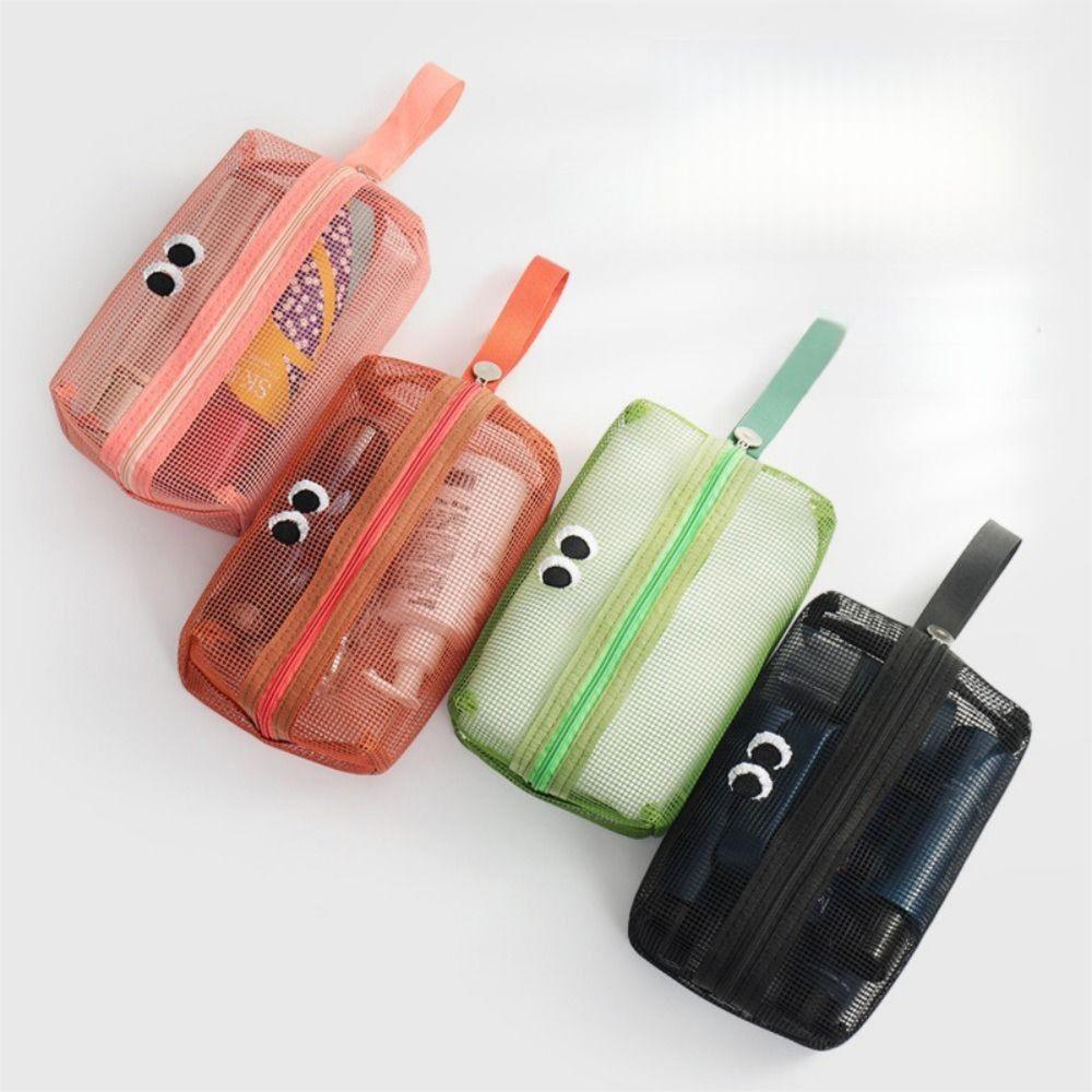 Large Capacity Cute Zipper Pouch Portable Cartoon Toiletries Organizer Swimming