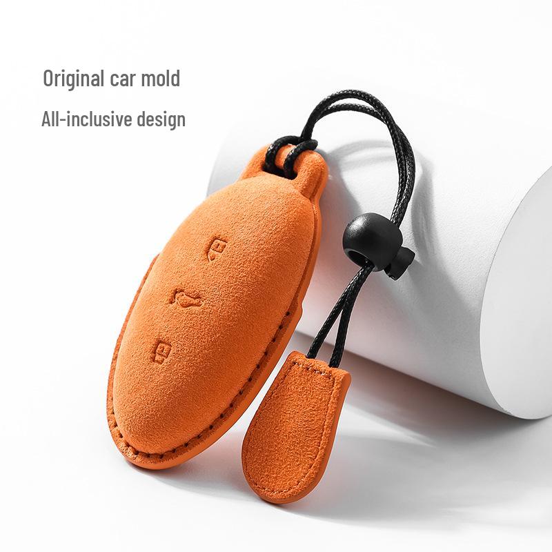 MARVEL R Rising F7/R7 Suede Car Key Case with Protective Shell & Buckle