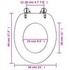 Toilet Seat with MDF Lid Dolphin Design