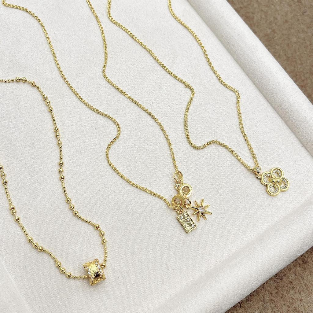 Ожерелье «Звезда и Луна» Сяохуншу: Модная подвеска «Подсолнух и сердце»