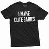 Мужская забавная футболка 'Я делаю милых детей' Подарок отцу Папе Футболка Рубашка для нового отца